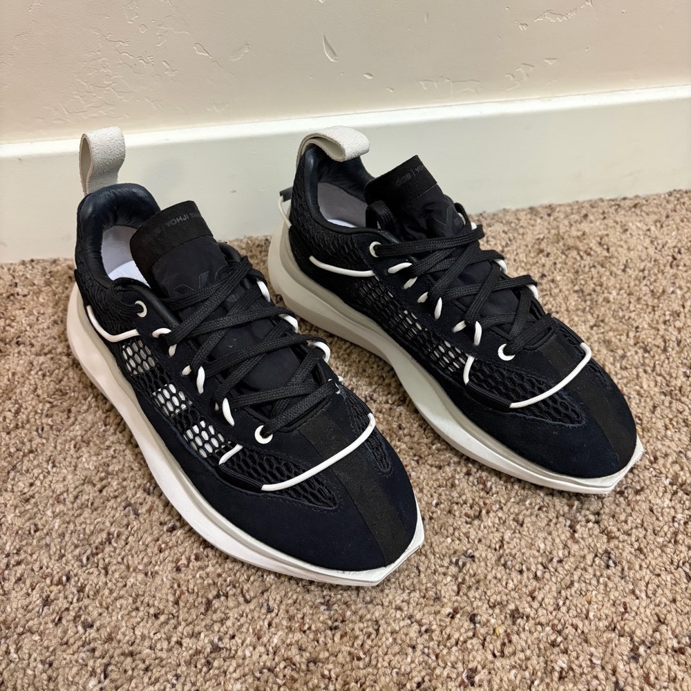 adidas Y-3 Shiku Run Black Core White Orbit Gray GW8652, Women's 5.5/ Mens 4.5